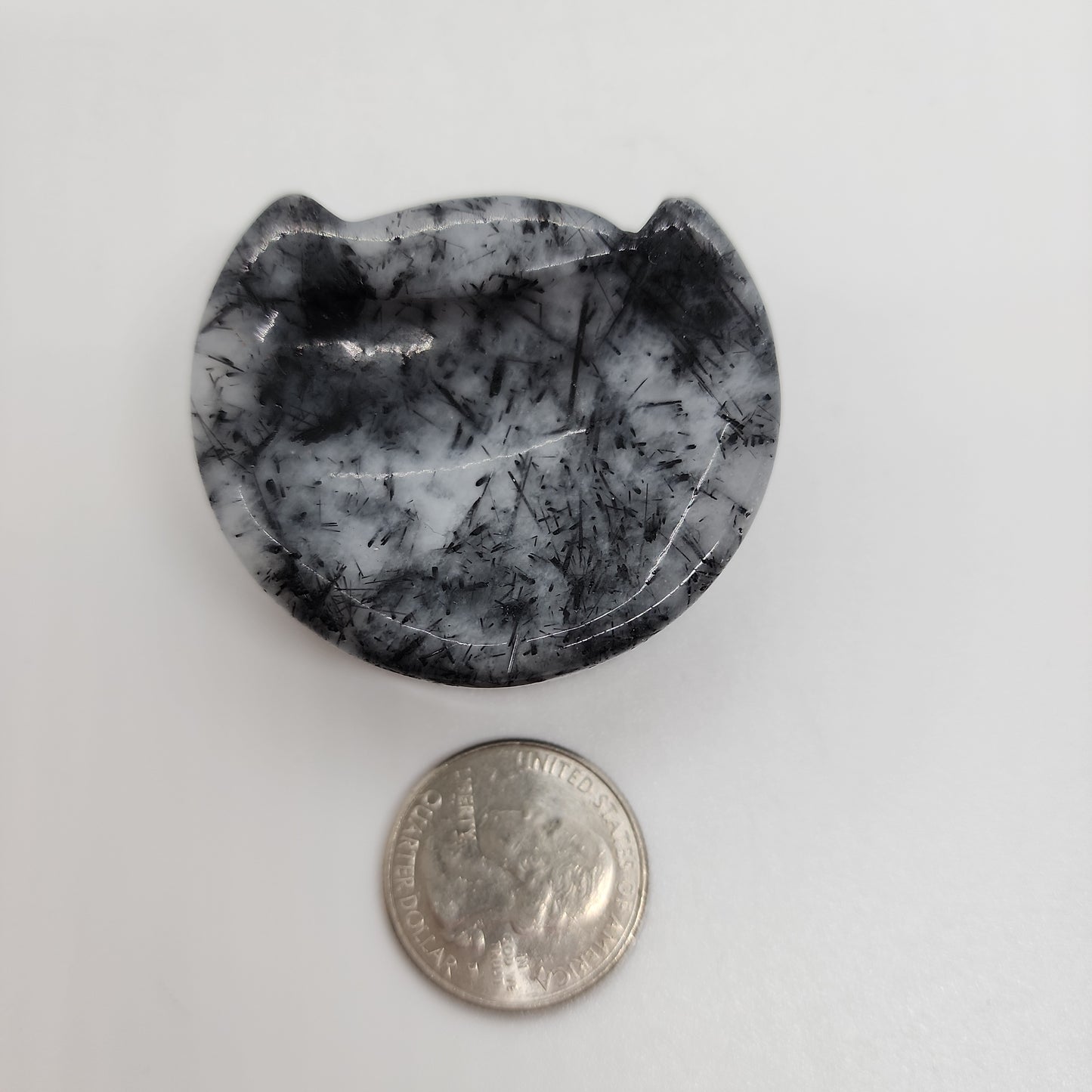 Cat Bowl Black Rutile Quartz a