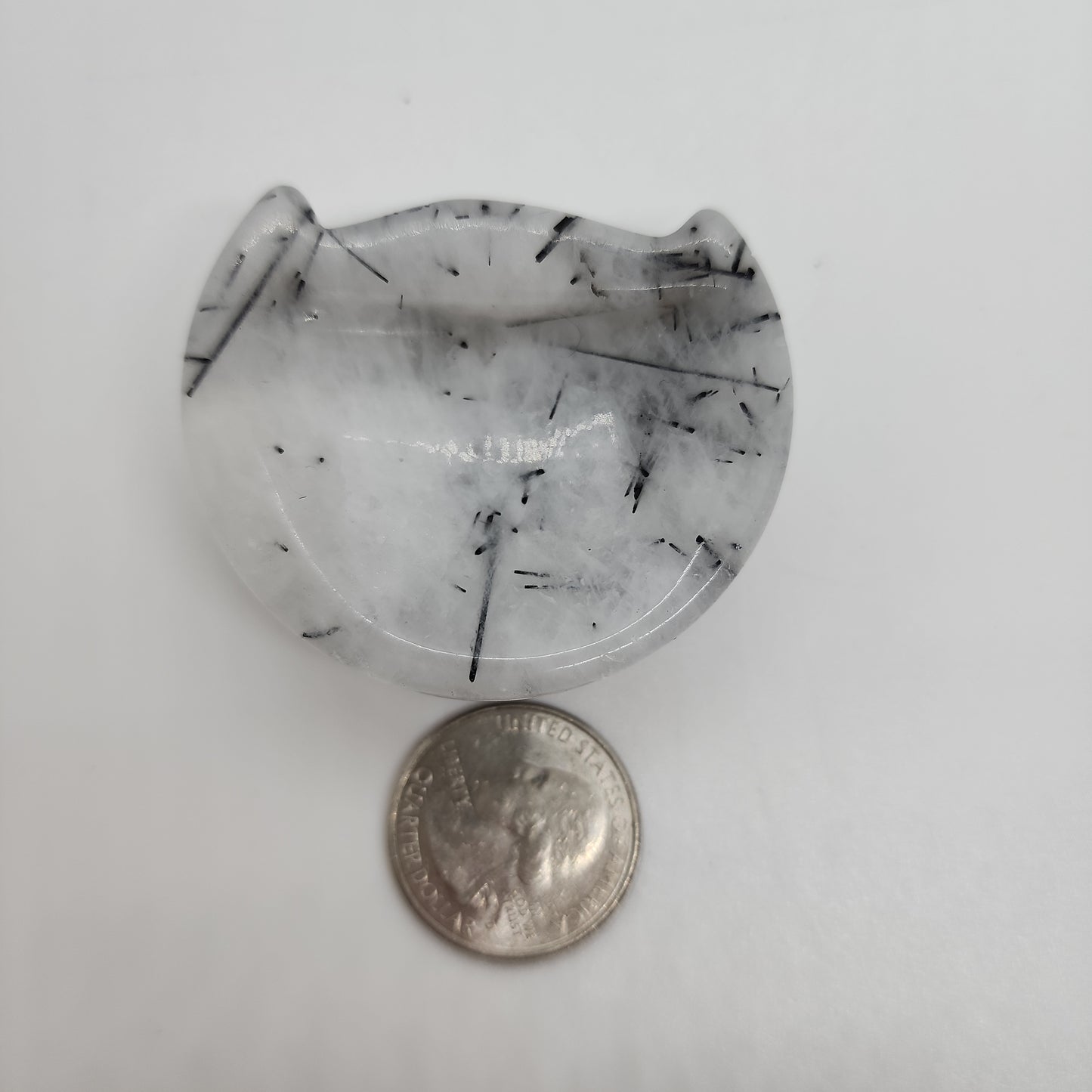 Cat Bowl Black Rutile Quartz d