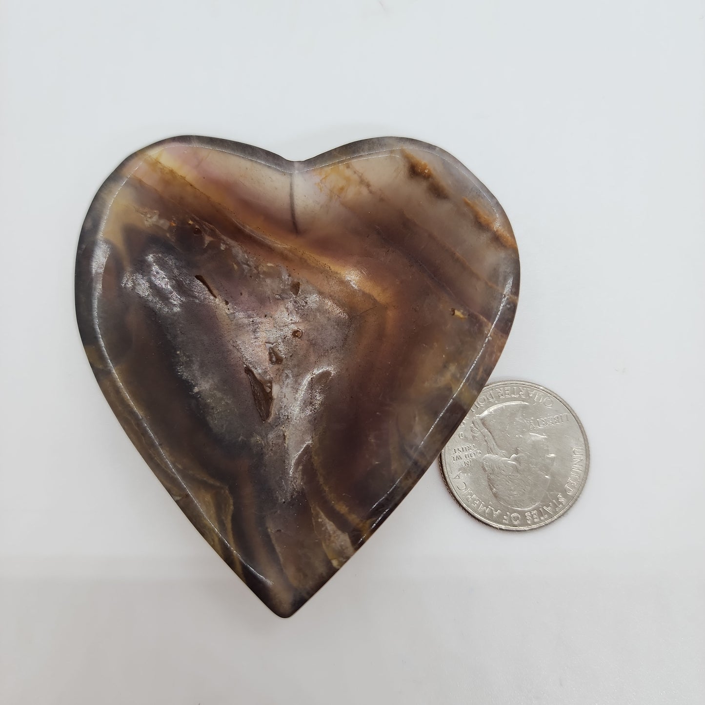 Heart Bowl Fluorite c