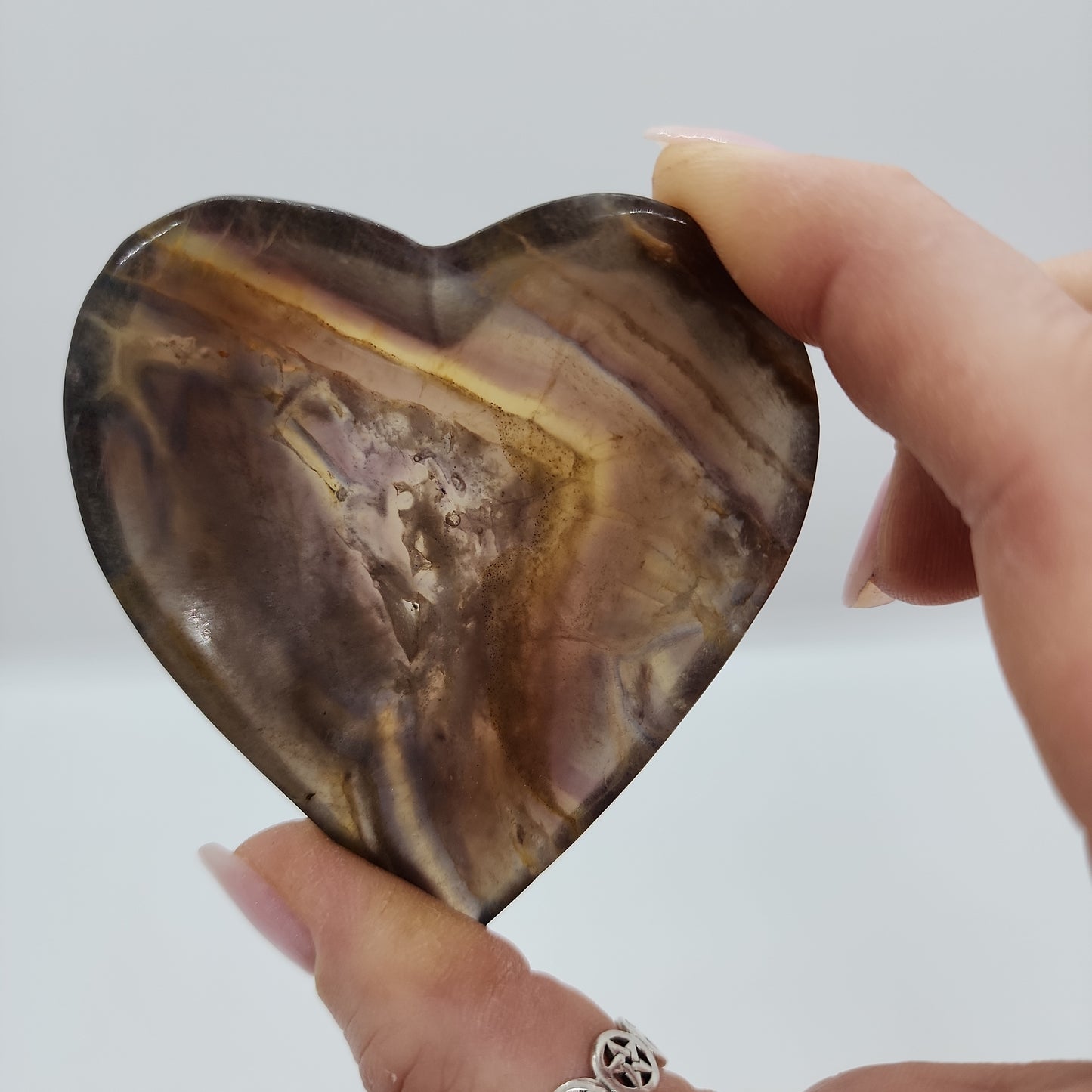 Heart Bowl Fluorite c