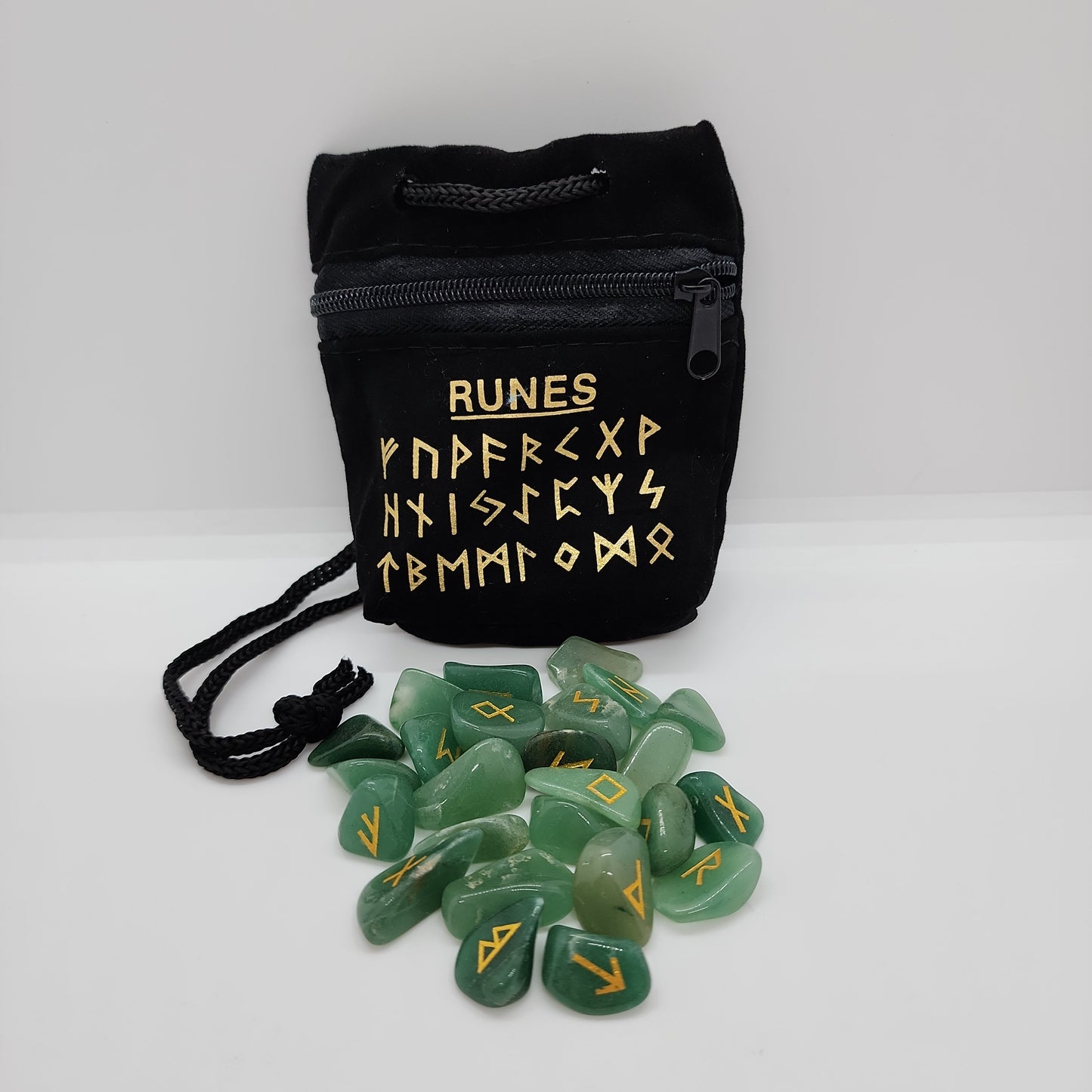 Runes Green Aventurine